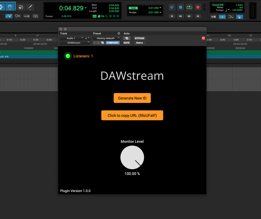 DAWstream Plugin